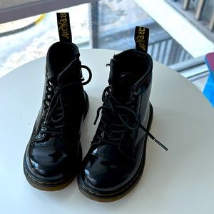 Black Patent leather Dr. Martens size 8T